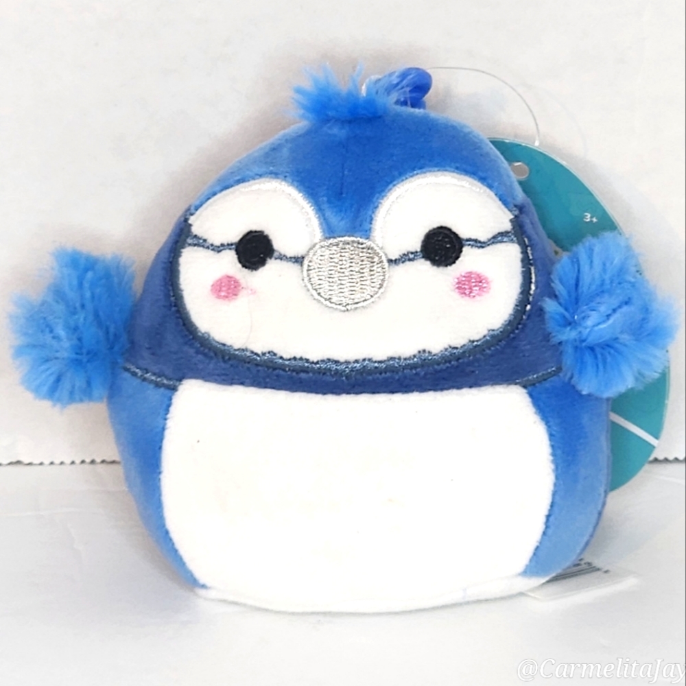 BABS 🐦 Blue Jay Clip Original Squishmallow by Kelly Toy ☆ NWT ☆